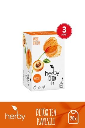 Detox Tea Kayısılı Diyete Destek Detoks Bitki Çayı 3'lü Paket SET.HRBY.67