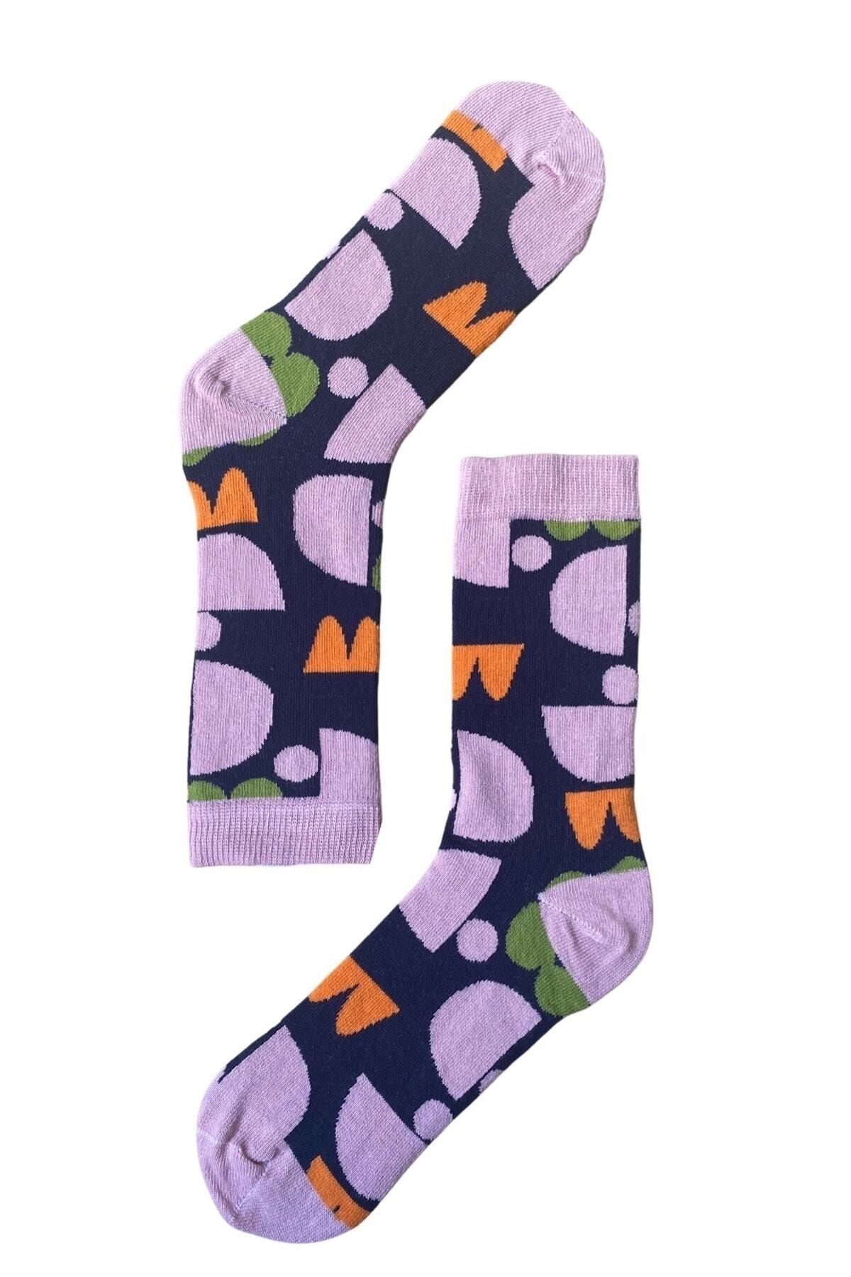 جوراب چند رنگ زنانه های با الگوی متقارن The Socks Company