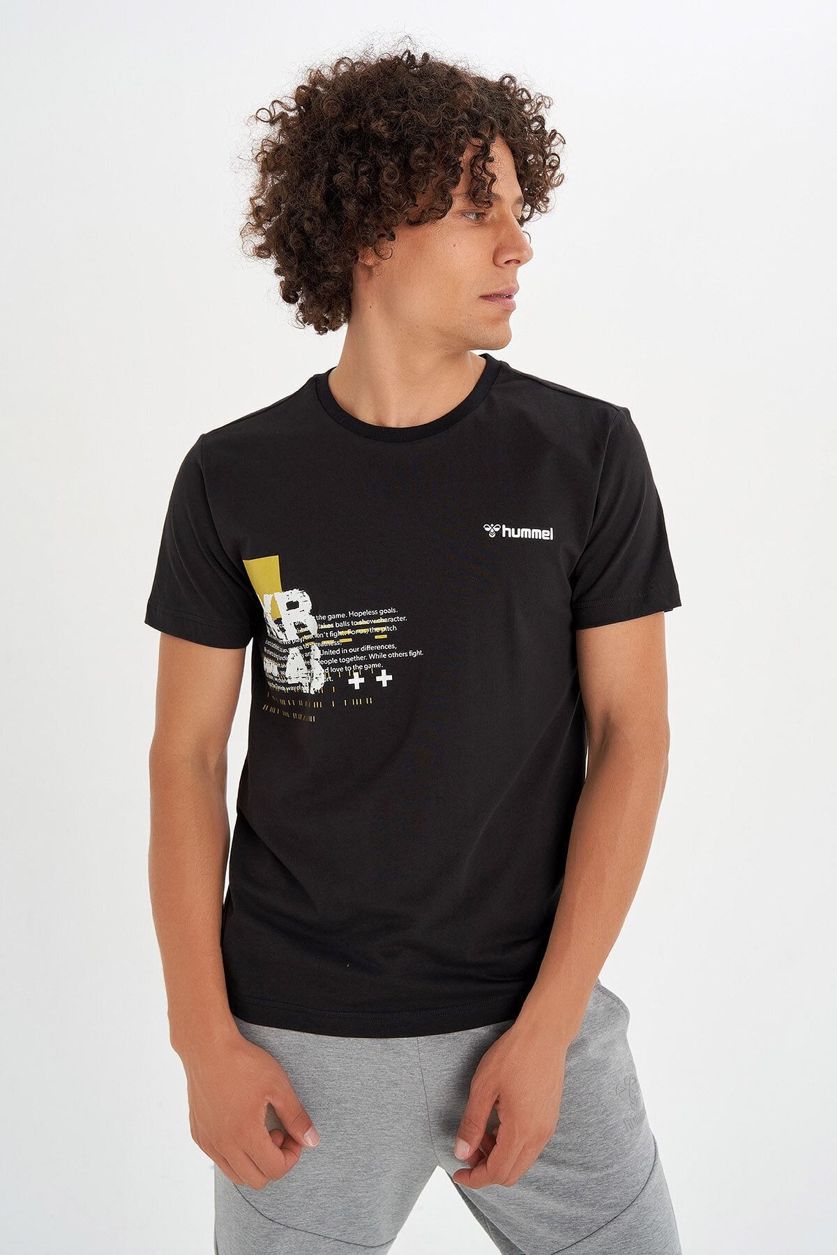 تی شرت گاه به گاه مردانه مشکی هومل Hummel (برند دانمارک)