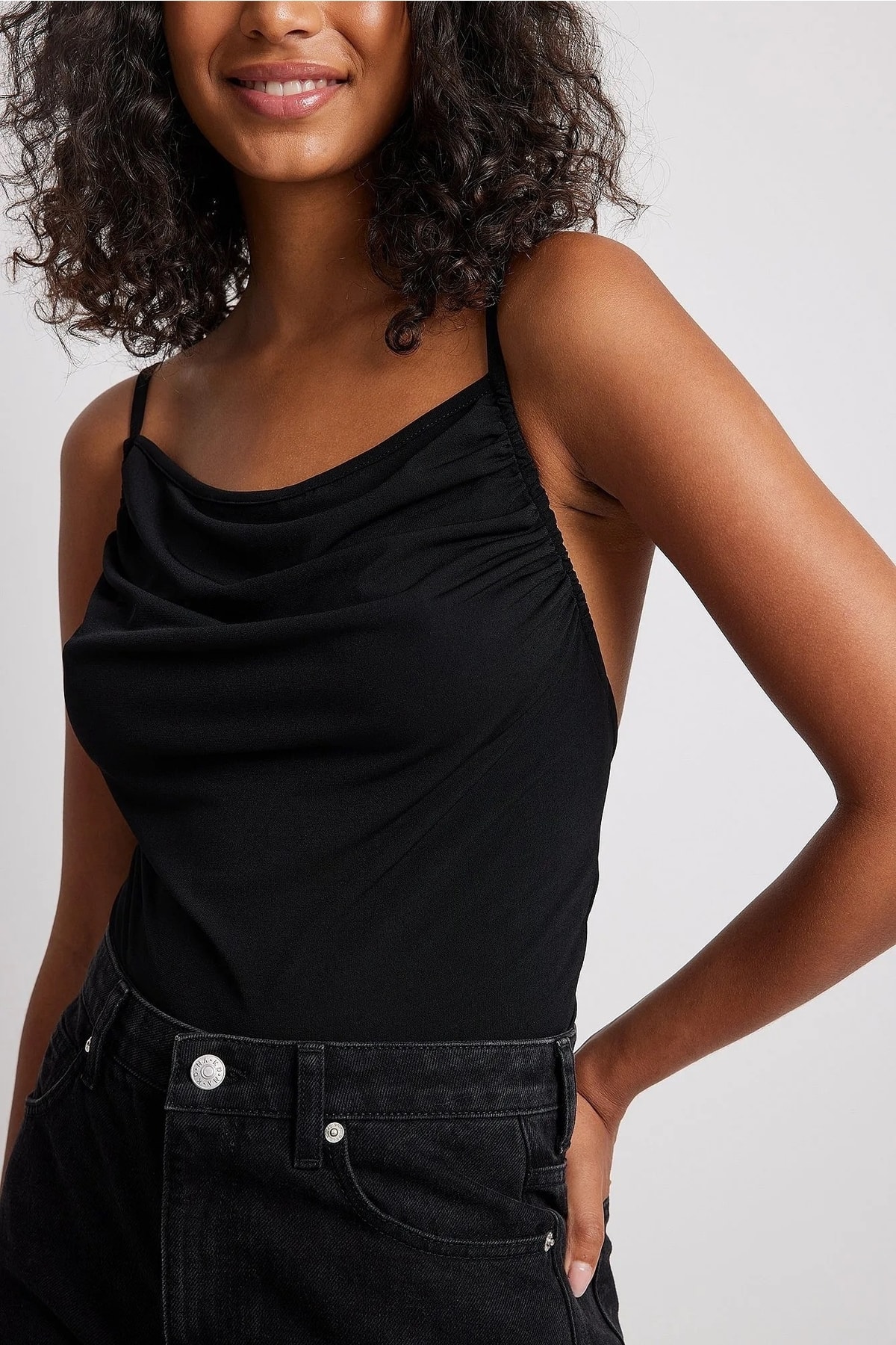 Buy Trendyol Knitted Bodysuit In Black | 6thStreet Oman