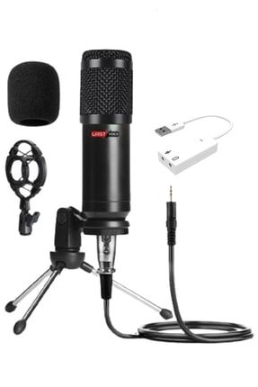 Bm800 Full Black Condenser Youtuber Mikrofon + 7.1 Ses Kartı 21740
