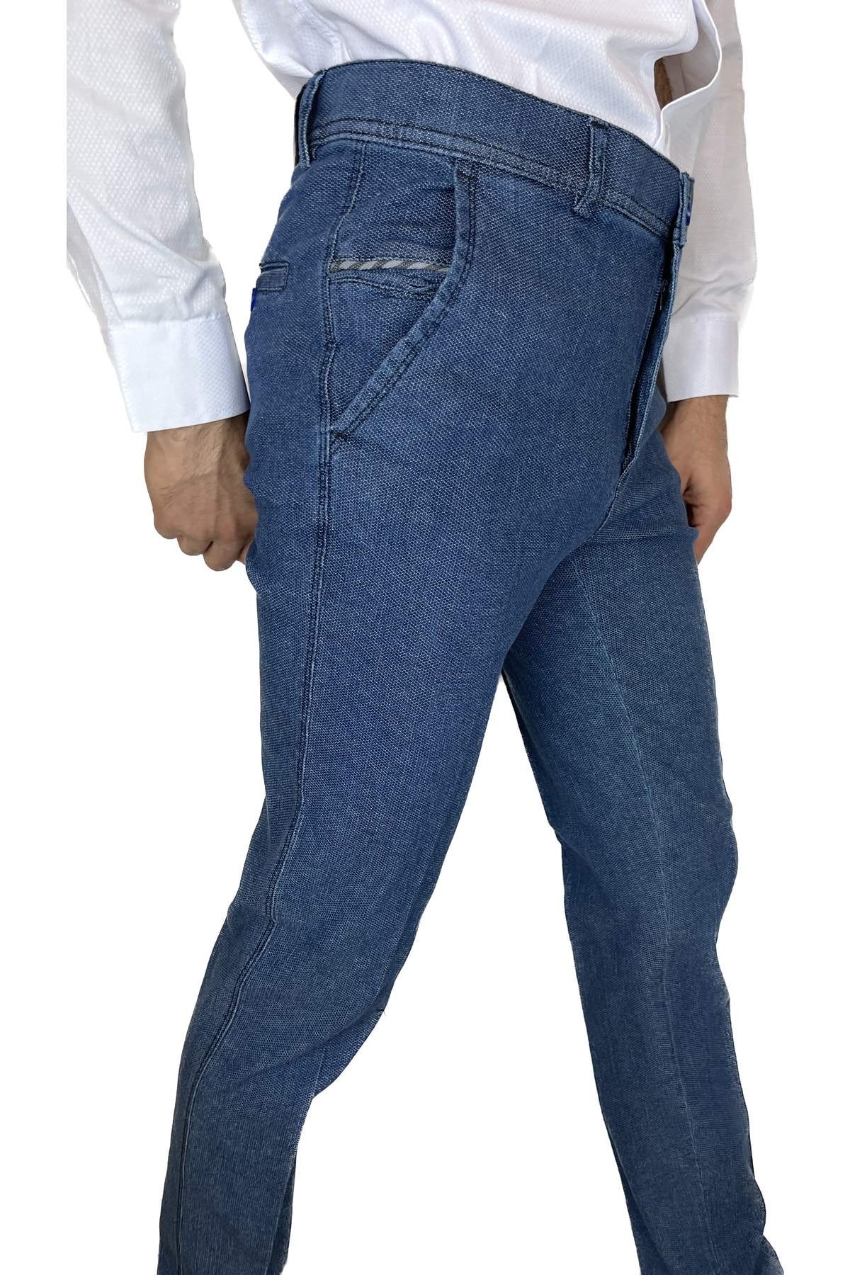 شلوار مردانه آبی APT PRESTIGE | 1001/112 اورجینال - تصویر 3