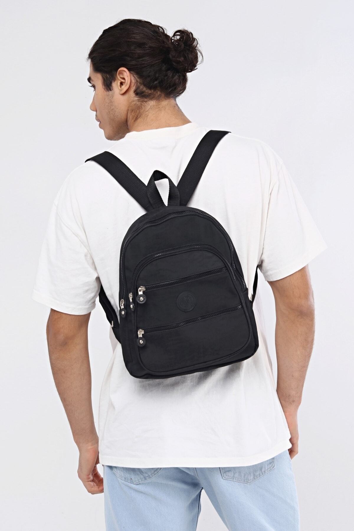 کوله پشتی زنانه مشکی Luvenis | LVNS99BP00 اورجینال - تصویر 5