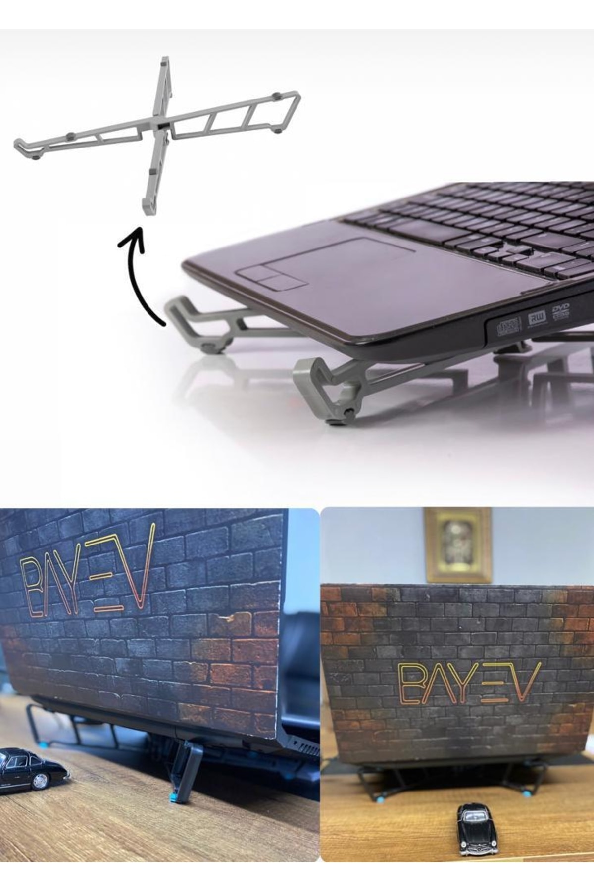 Perilla Katlanır Laptop Standı Masa Üst Bilgisayar Macbook Yükseltici