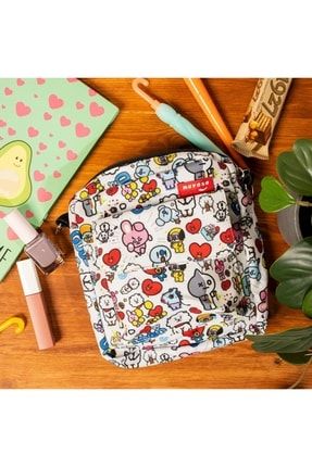 Bt21 Tasarımlı Bag Cırtlı Dik Omuz Çantası PAPATYA22