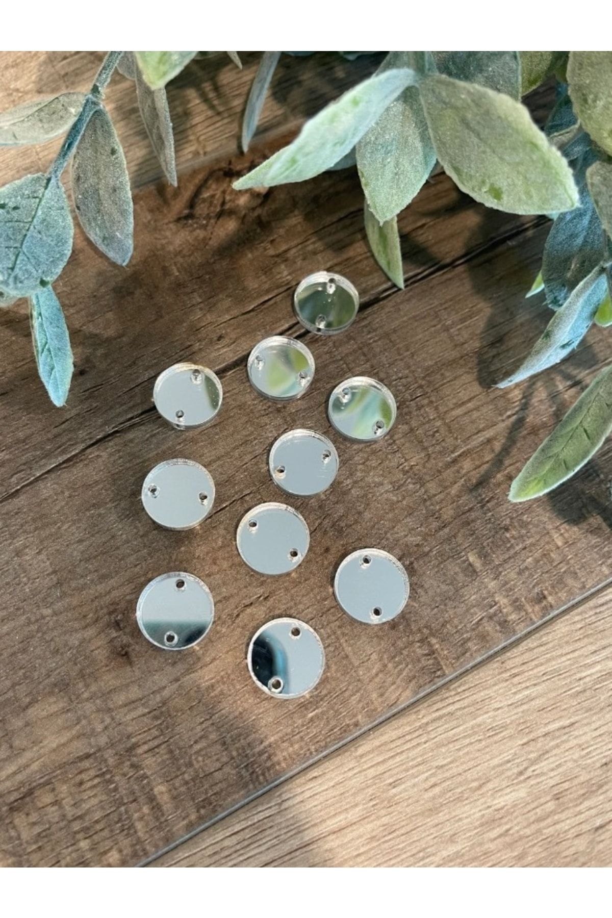 تزیینات سال نو زرد مواد اکریلیک 4CM 40 برای تهیه حافظه حنا با چسب سوراخ دار Aker Hediyelik