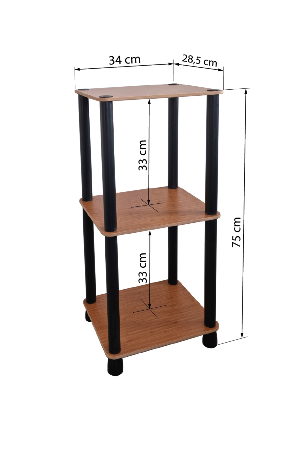 ATA HOME Víceúčelový organizér na dřevěné police Police na knihy