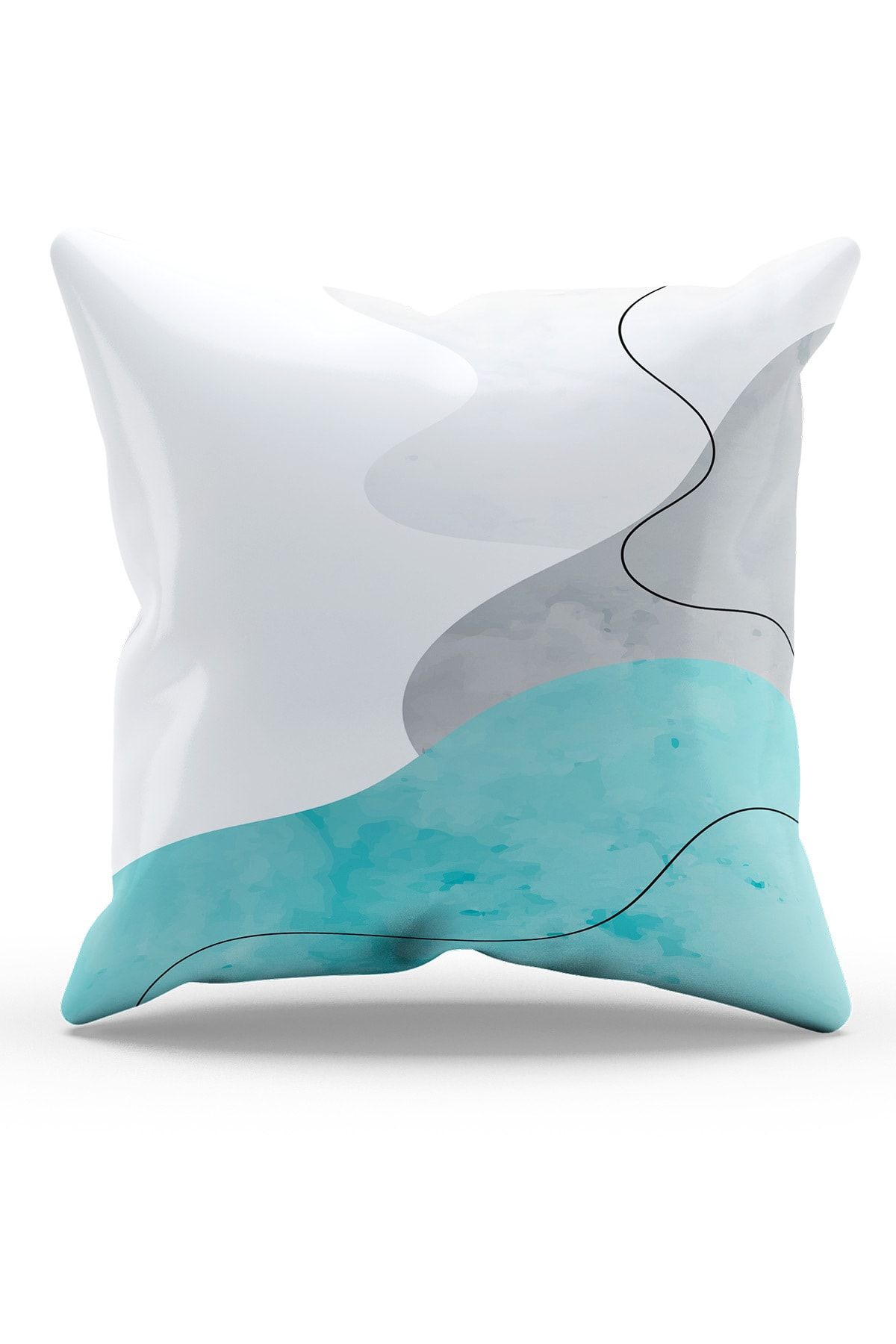 Moud's-Double Sided Printed Undulation Patterned 4-Piece Combination Suede Throw Pillow Cover 2