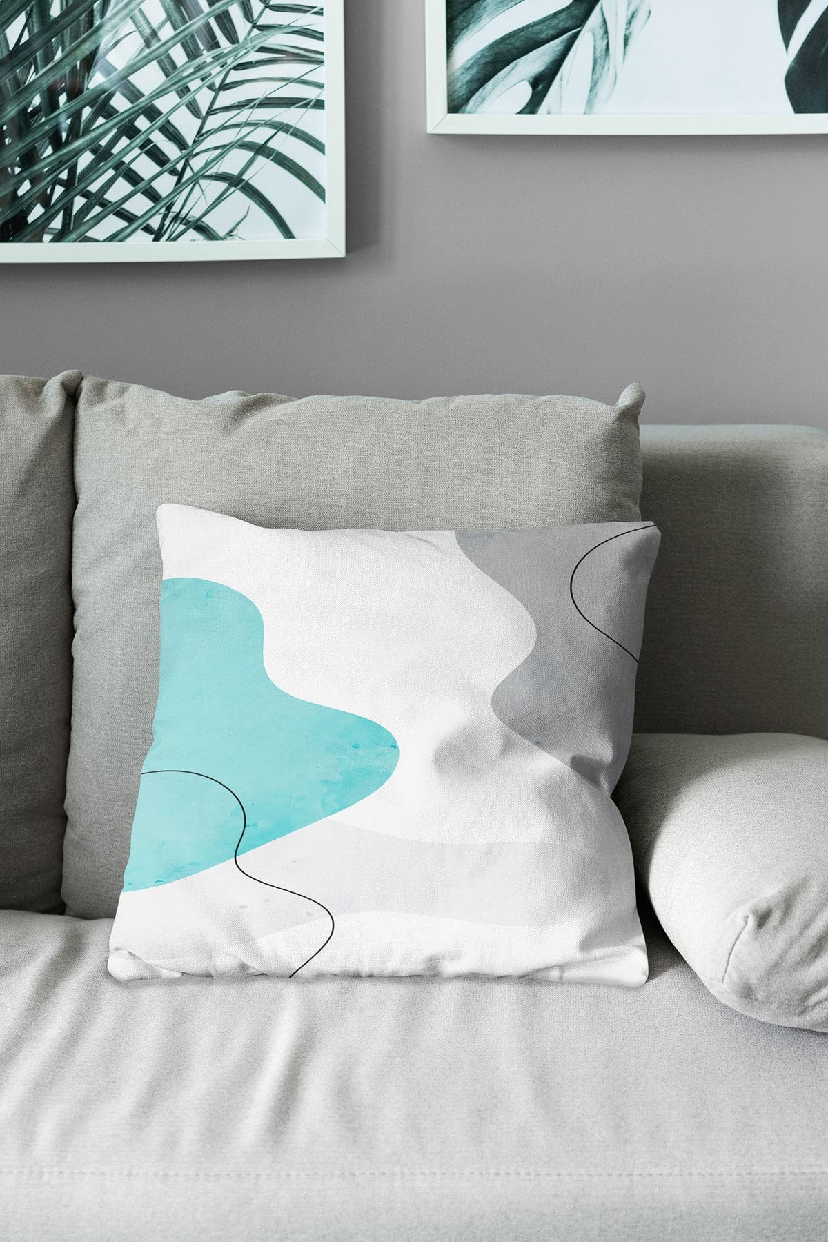Moud's-Double Sided Printed Undulation Patterned 4-Piece Combination Suede Throw Pillow Cover 7