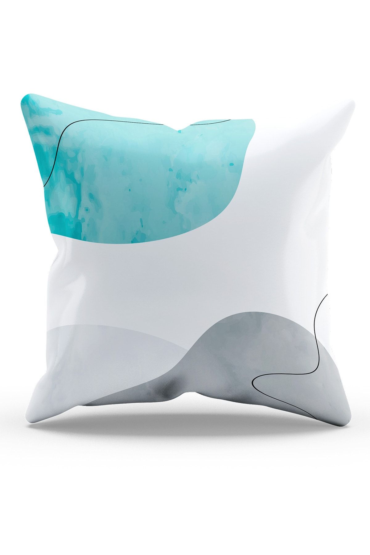 Moud's-Double Sided Printed Undulation Patterned 4-Piece Combination Suede Throw Pillow Cover 8