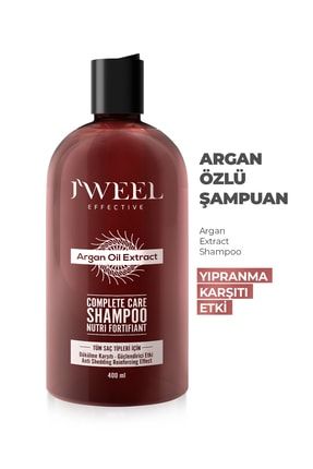 Dökülme Karşıtı Hızlı Saç Uzatan Besleyici Argan Yağı Özlü Komple Bakım Şampuan 400 Ml Jweel Argan Özlü Şampuan