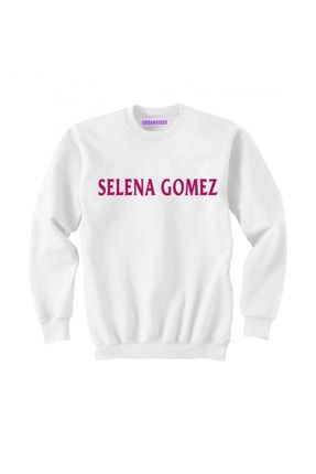 Unisex Selena Gomez Beyaz Sweatshirt SG007