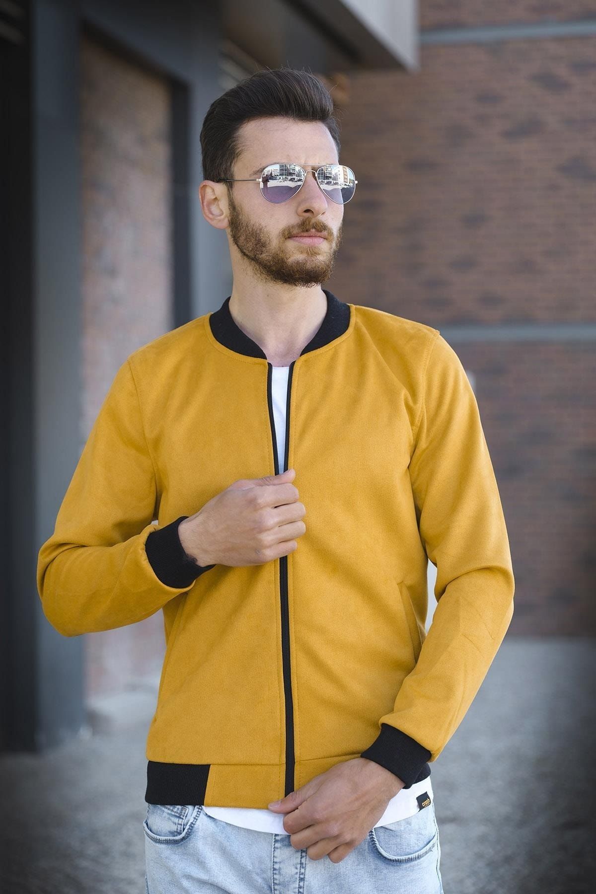 Yellow suede clearance jacket