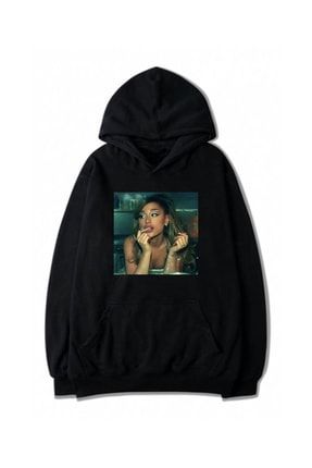 Unisex Siyah Ariana Grande Baskılı Sweatshirt AG012