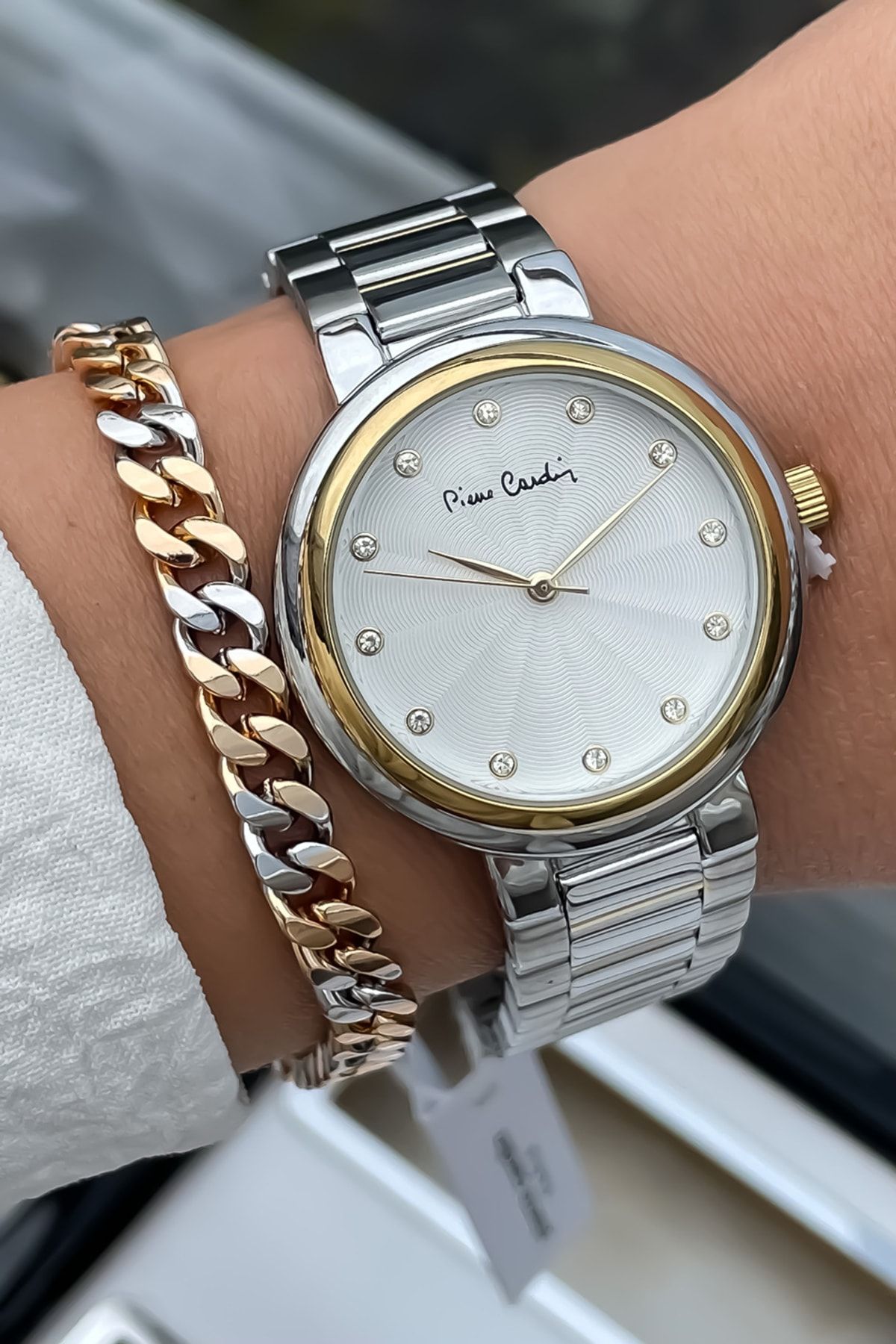 Pierre cardin shop silver watch