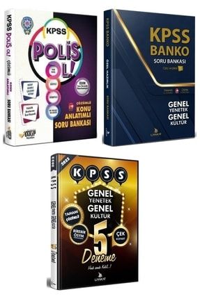 Kpss Polis Ol Soru+gygk 5 Deneme+gygk Banko Soru 3 Lü Set Liyakat + Takip Yayınları 9999152524444