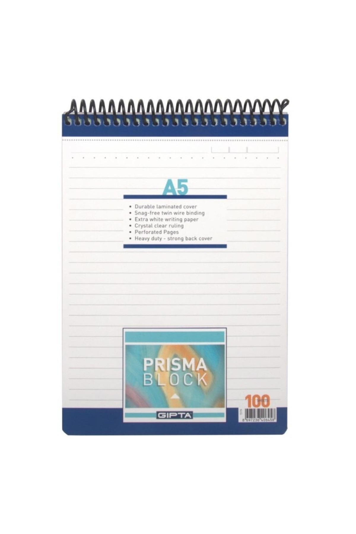 Gıpta Spiralli Bloknot Prisma Defter A5 - 100 Yaprak Çizgili