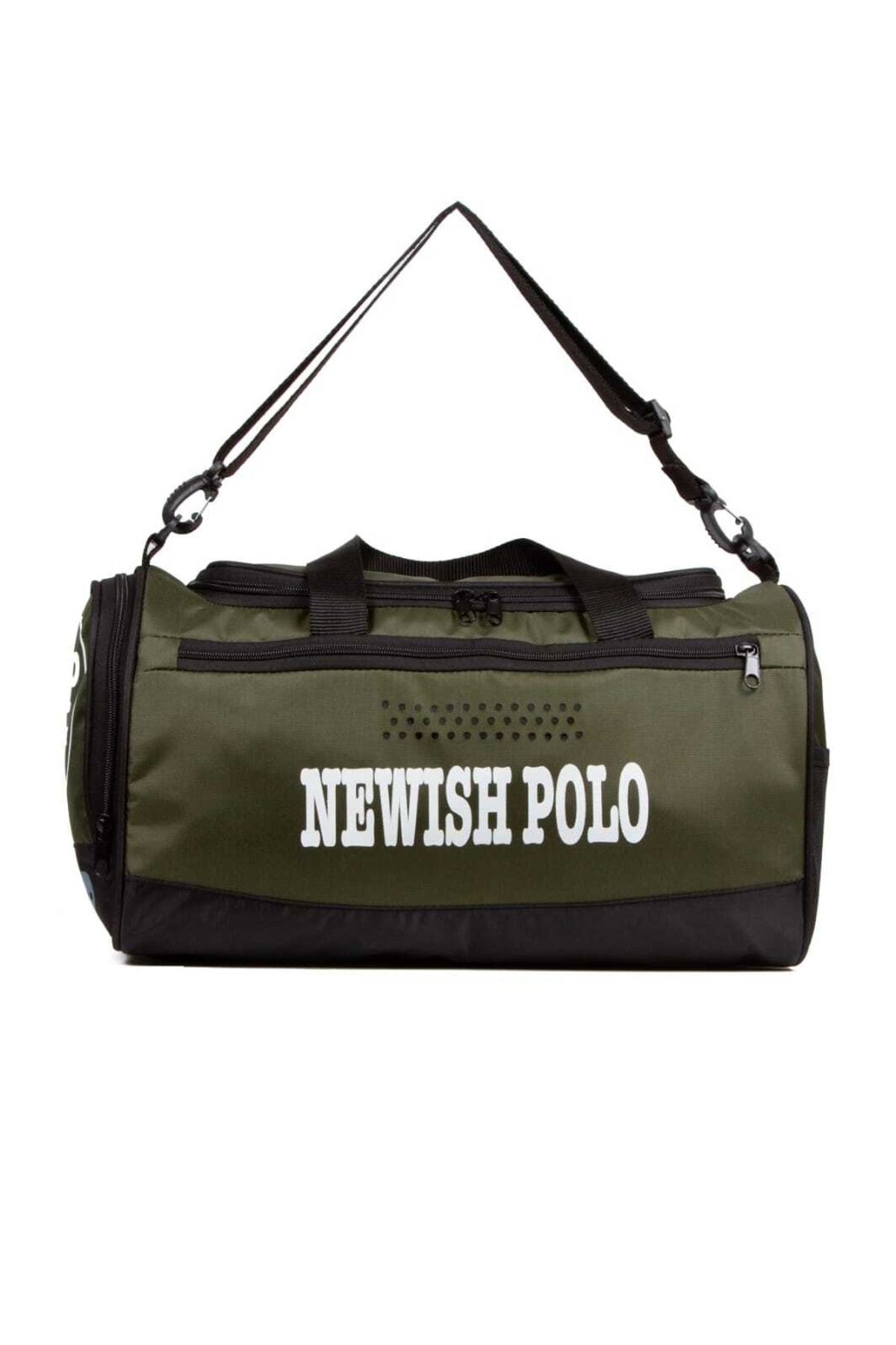 By Hakan Newish Polo Spor Çantası Seyehat Çantası El Valizi Haki MB9381