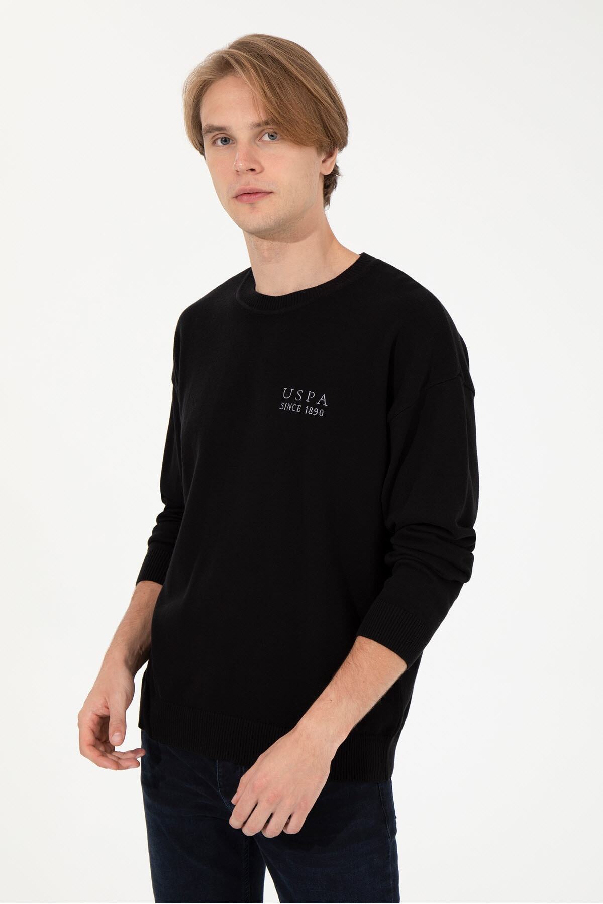 بافت و پلیور مردانه مشکی U.S. Polo Assn. | G081SZ0TK.000.1507257 اورجینال - تصویر 3