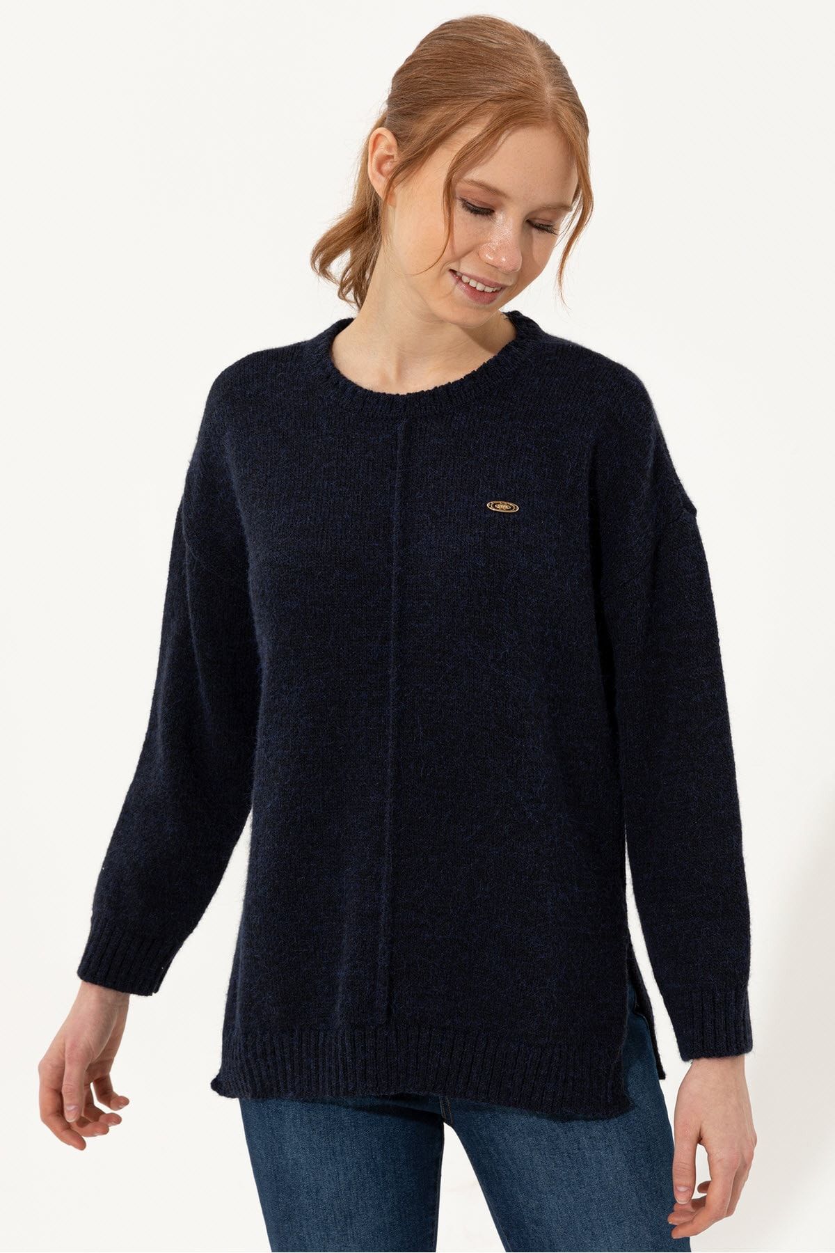 Dark blue 2025 women's sweater