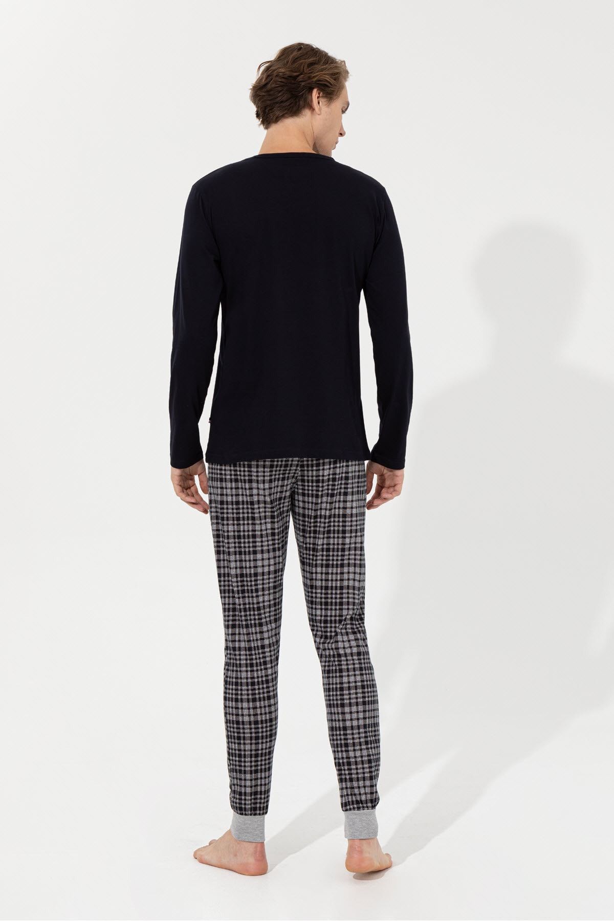 ست پیژامه آبی مردانه لباس خواب ناوی U.S. Polo Assn.