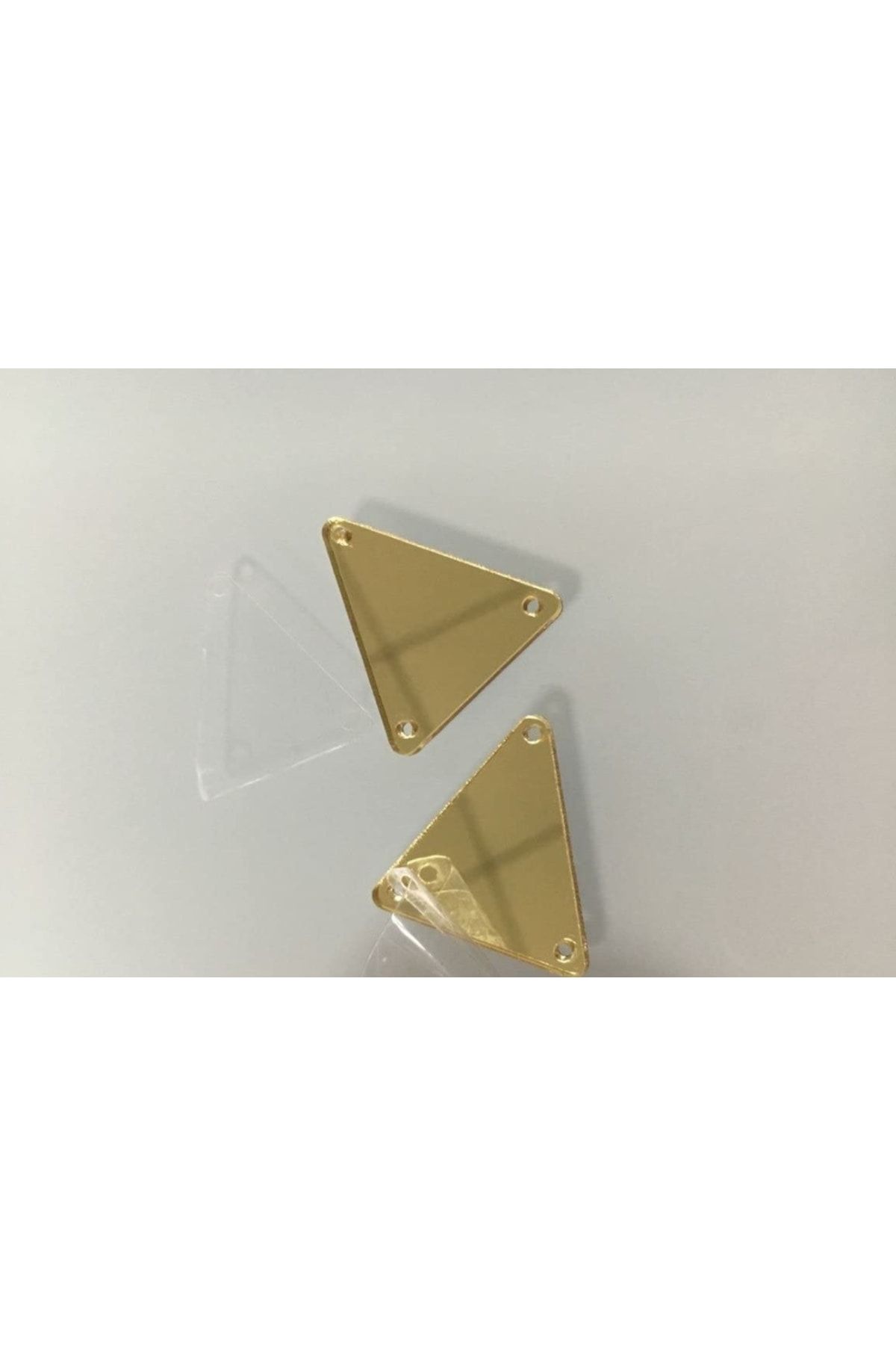 تزیینات سال نو زرد قطعات آکریلیک آینه 2CM 50 قطعه را وصل کنید Aker Hediyelik