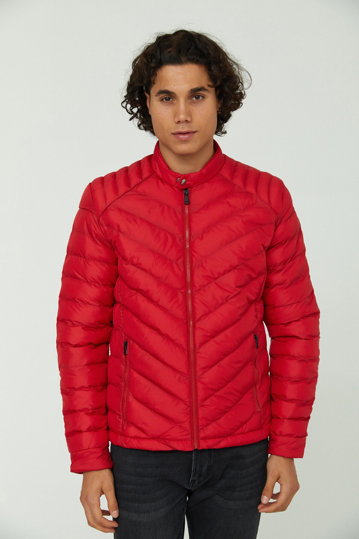 کاپشن مردانه قرمز Cazador | 1022 MONT اورجینال - تصویر 3