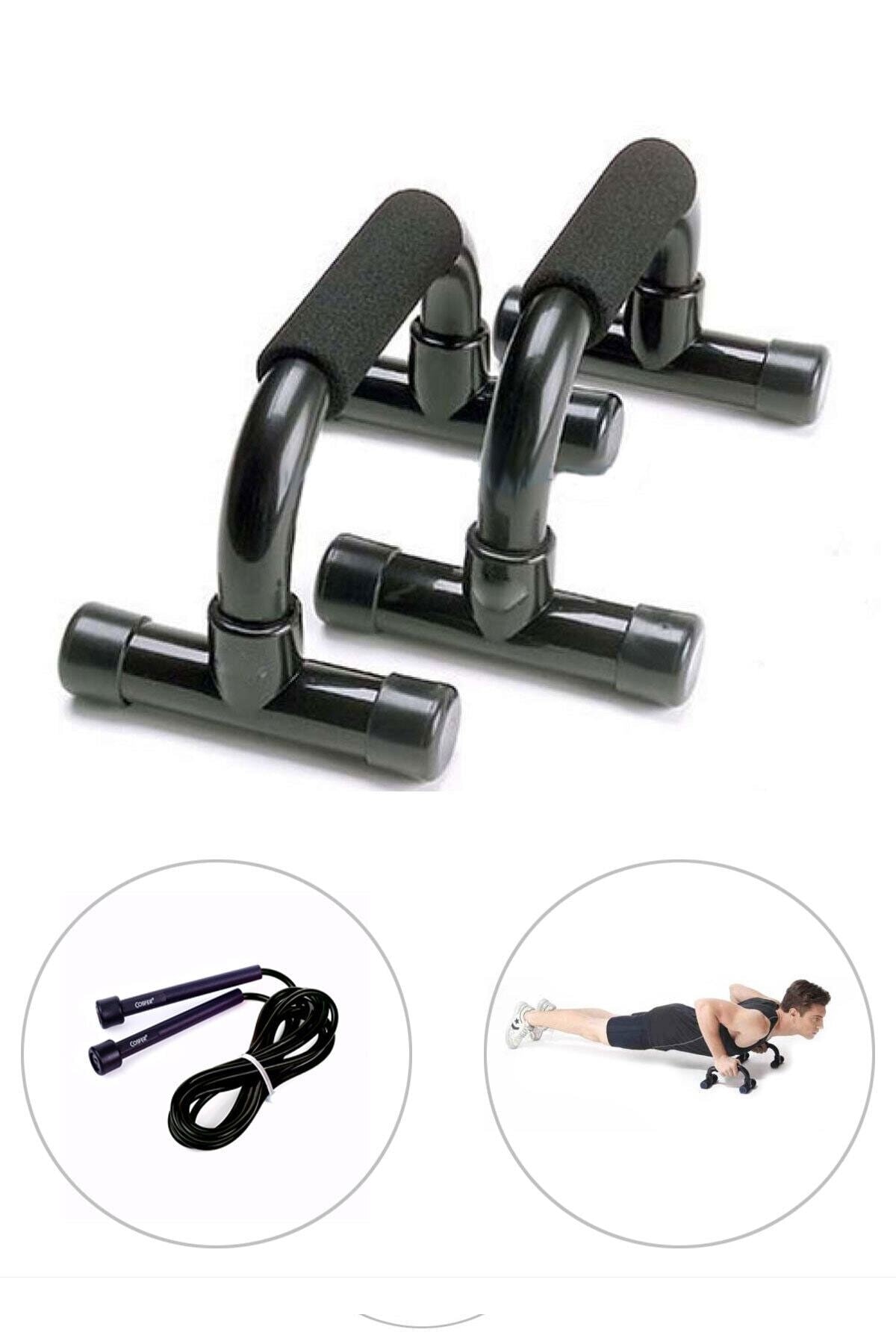 Leyaton Şınav Çekme Aleti + Pvc Atlama Ipi Lyt-1002