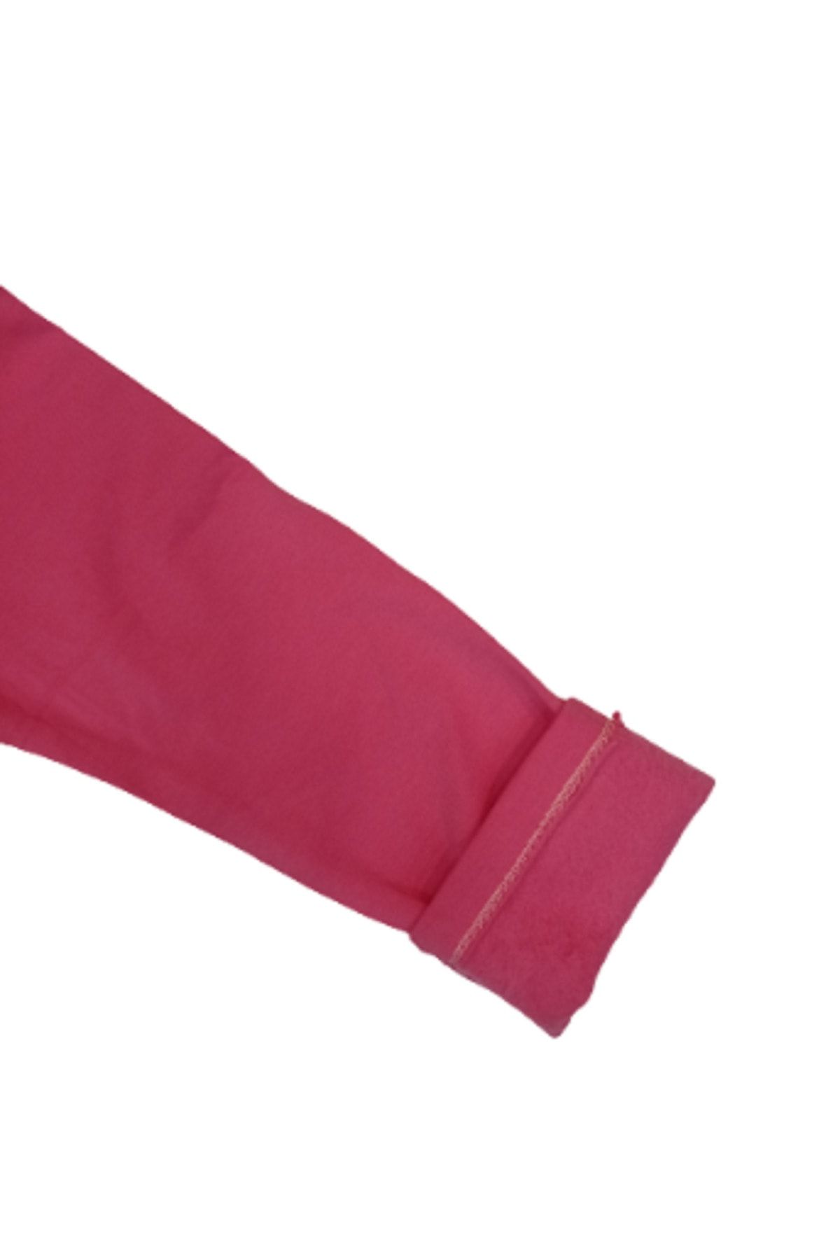 X-Joy-Girl's 1-9 Years Panda Embroidery 2 Thread Combed Cotton Ribbed Tights Pink 3