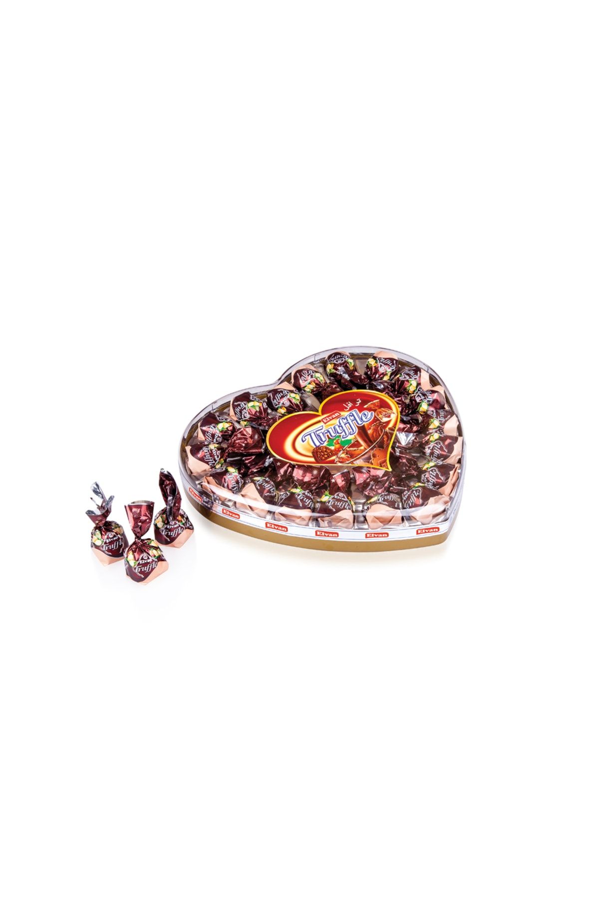 Elvan Truffle Fındıklı 280 Gr Kalp Kutu (1 Adet)