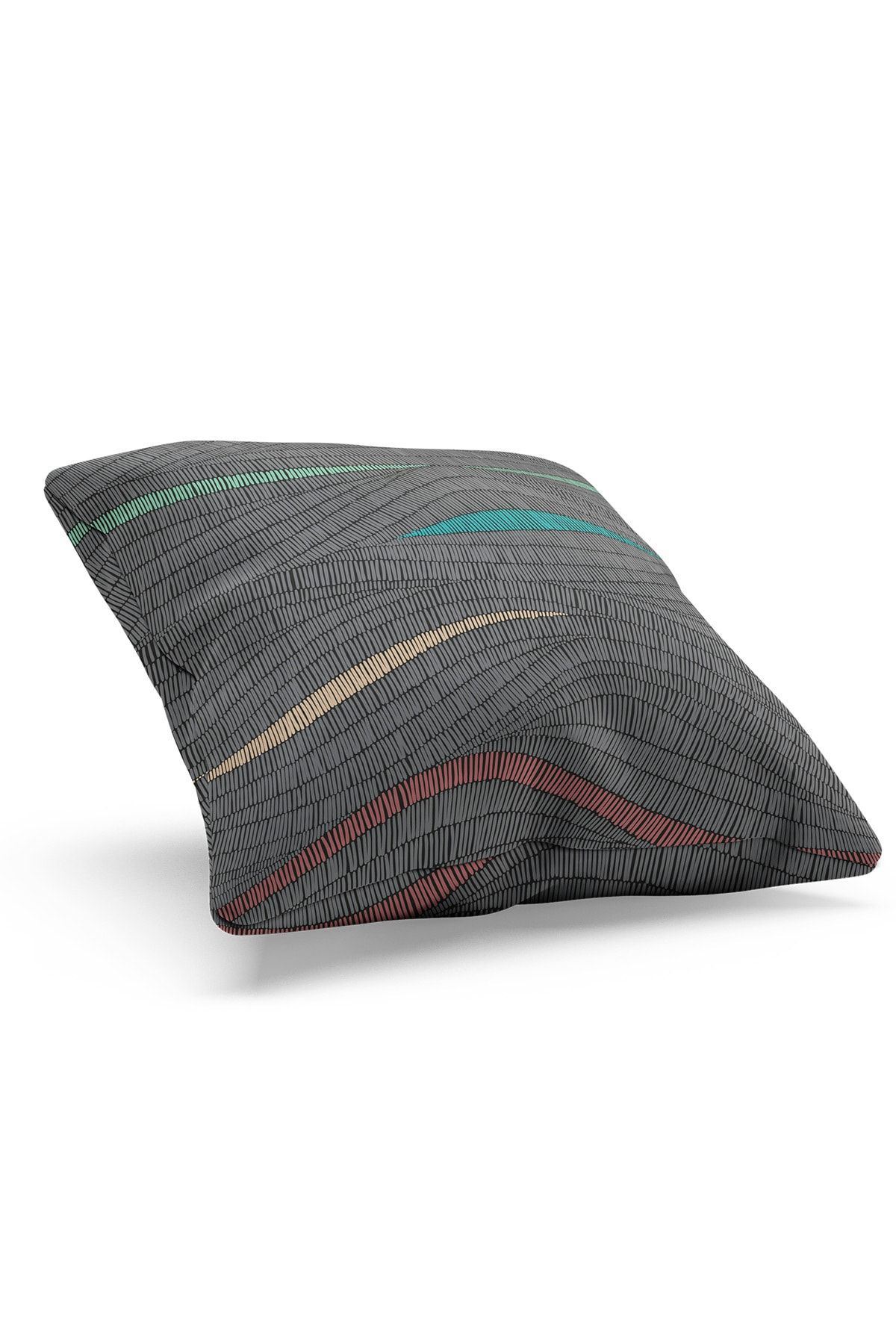 Moud's-Double Sided Printed Rug Line Patterned 2-Piece Combination Suede Throw Pillow Case 6