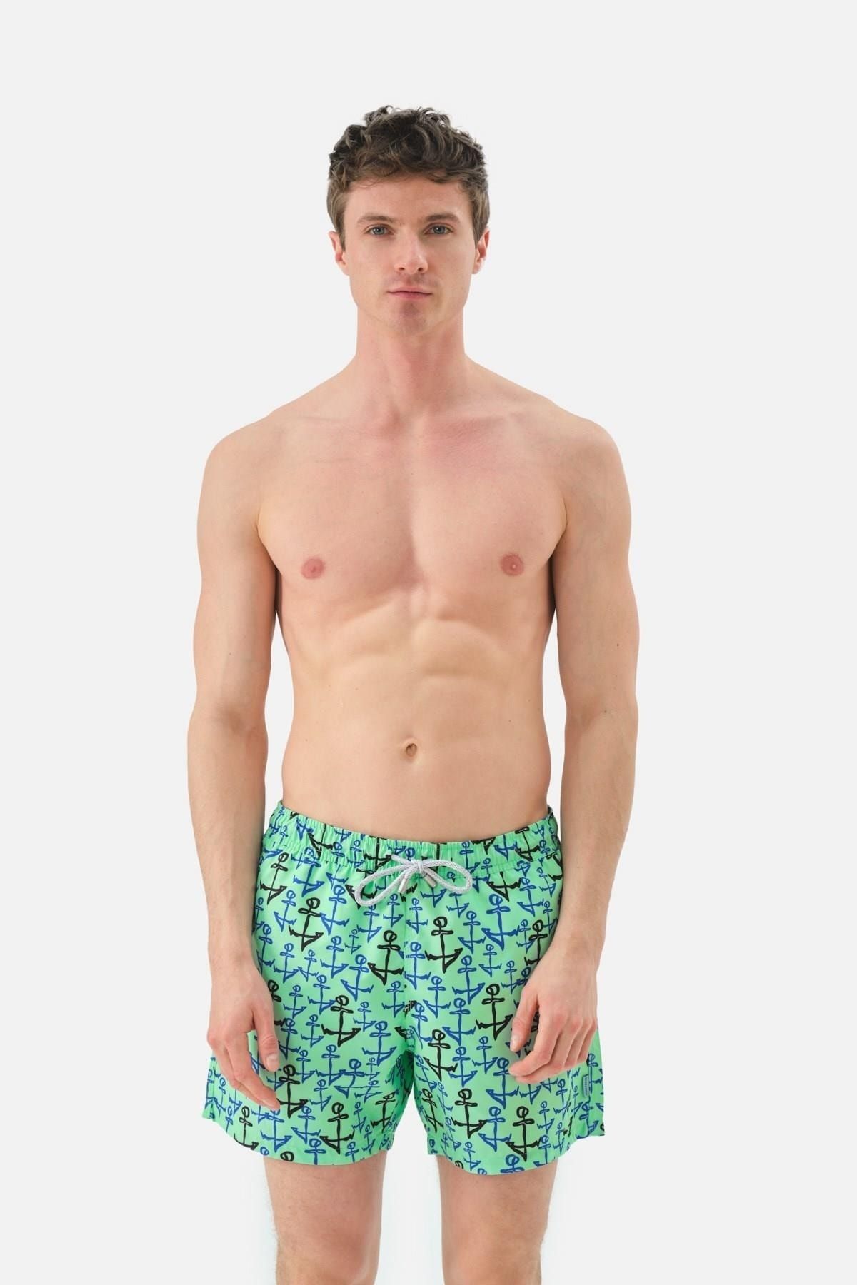 John Frank All Over Swimsuit Shorts Multicolor Men s Swimwear