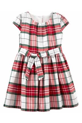 Kız Bebek Ekose Günlük Elbise Kırmızı 2M025810