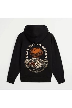 Oversize Deal With A Demon Unisex Hoodie TW-3330