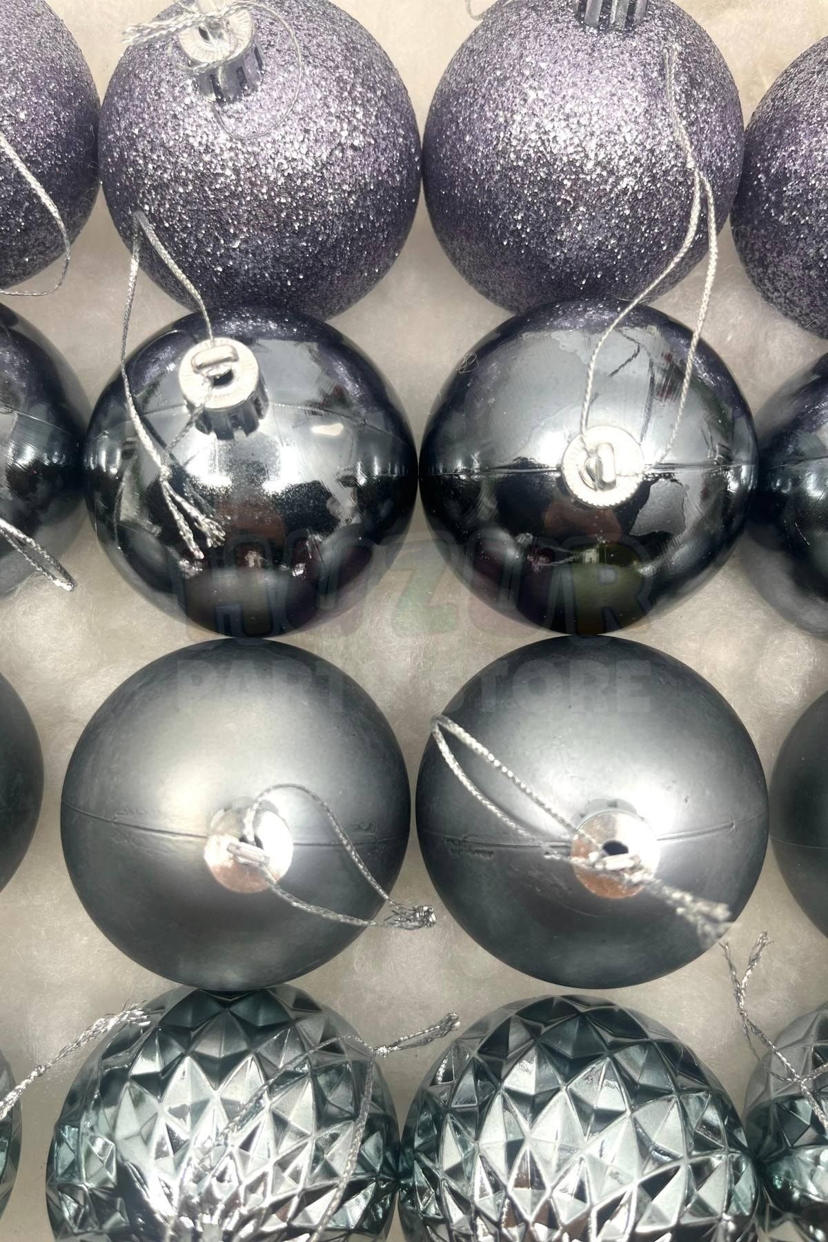 Gray christmas balls best sale