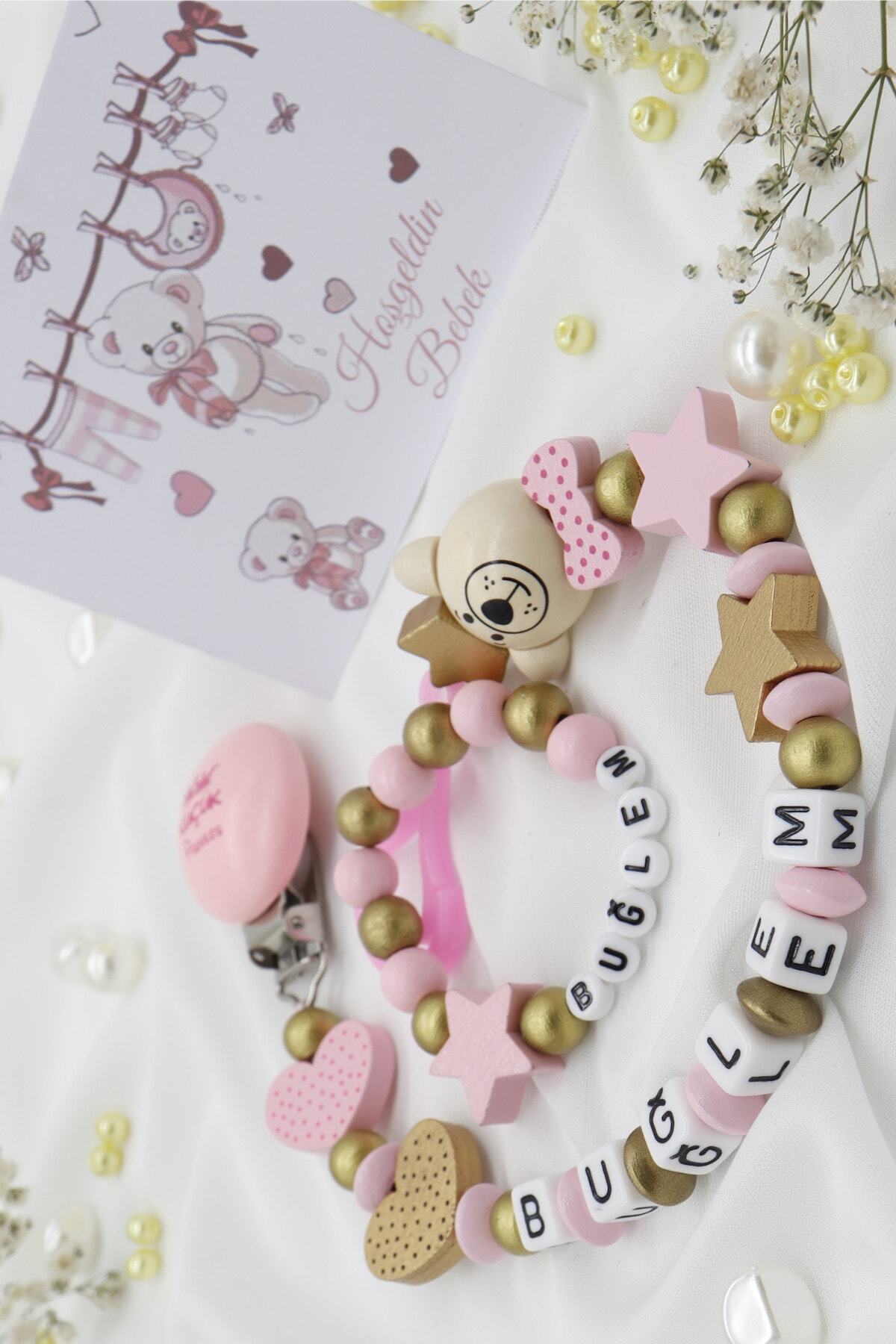 lilamtasarım %100 Doğal Ahşap Ürünlerden Bebek Emzik Zinciri fotoğrafı 2 (önizleme)