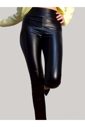 boutique venüs Siyah Renkli Deri Tayt