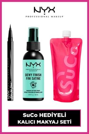 Epic Ink Siyah Eyeliner & Makeup Setting Spray Dewy &suco Matara PKTEPCLNRLPTPCNT