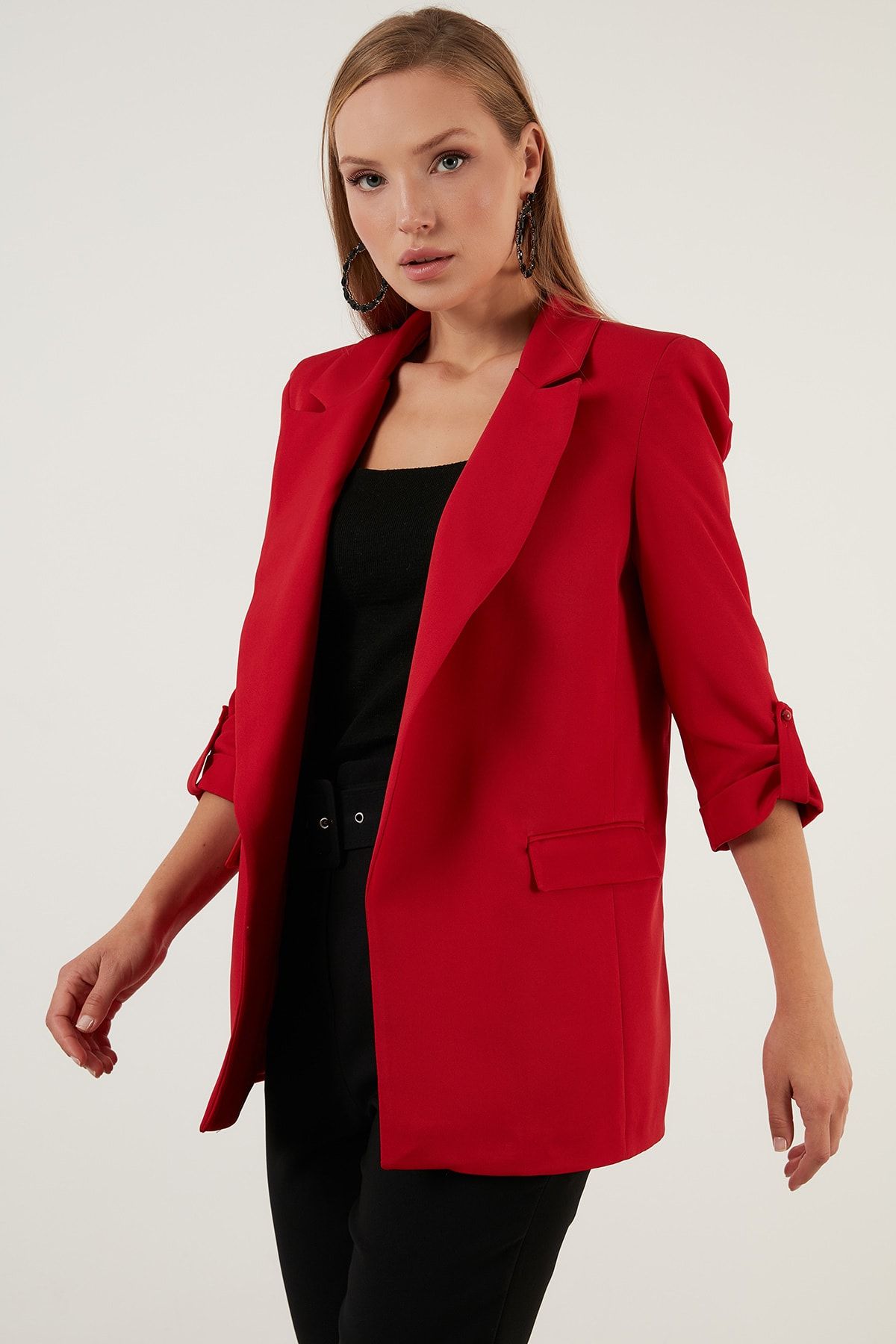 Lela Regular Fit Truvakar Kol Klasik Ceket Ceket 6056697 BY8195