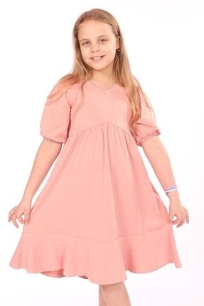 Kız Çocuk Arma Detaylı Elbise 22356