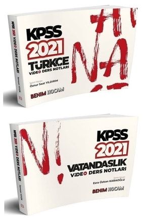 Süper Fiyat Benim Hocam 2021 Kpss Türkçe+vatandaşlık Video Ders Notları 2 Li Set Benim Hocam Yayınla 9999052677921