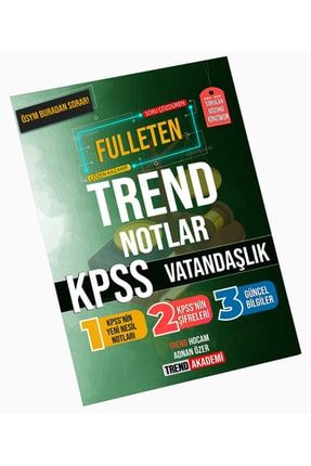 Kpss Vatandaşlık Fulleten Trend Notlar K1
