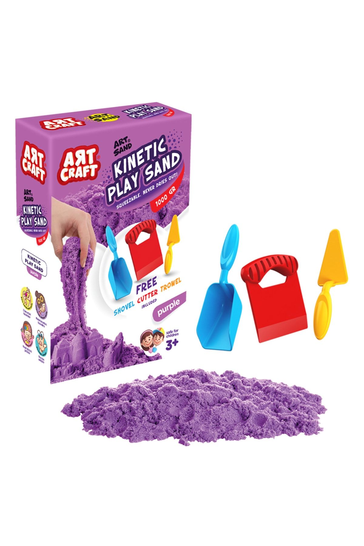 Do an Oyuncak D nyas Purple Kinetic Play Sand with Accessories
