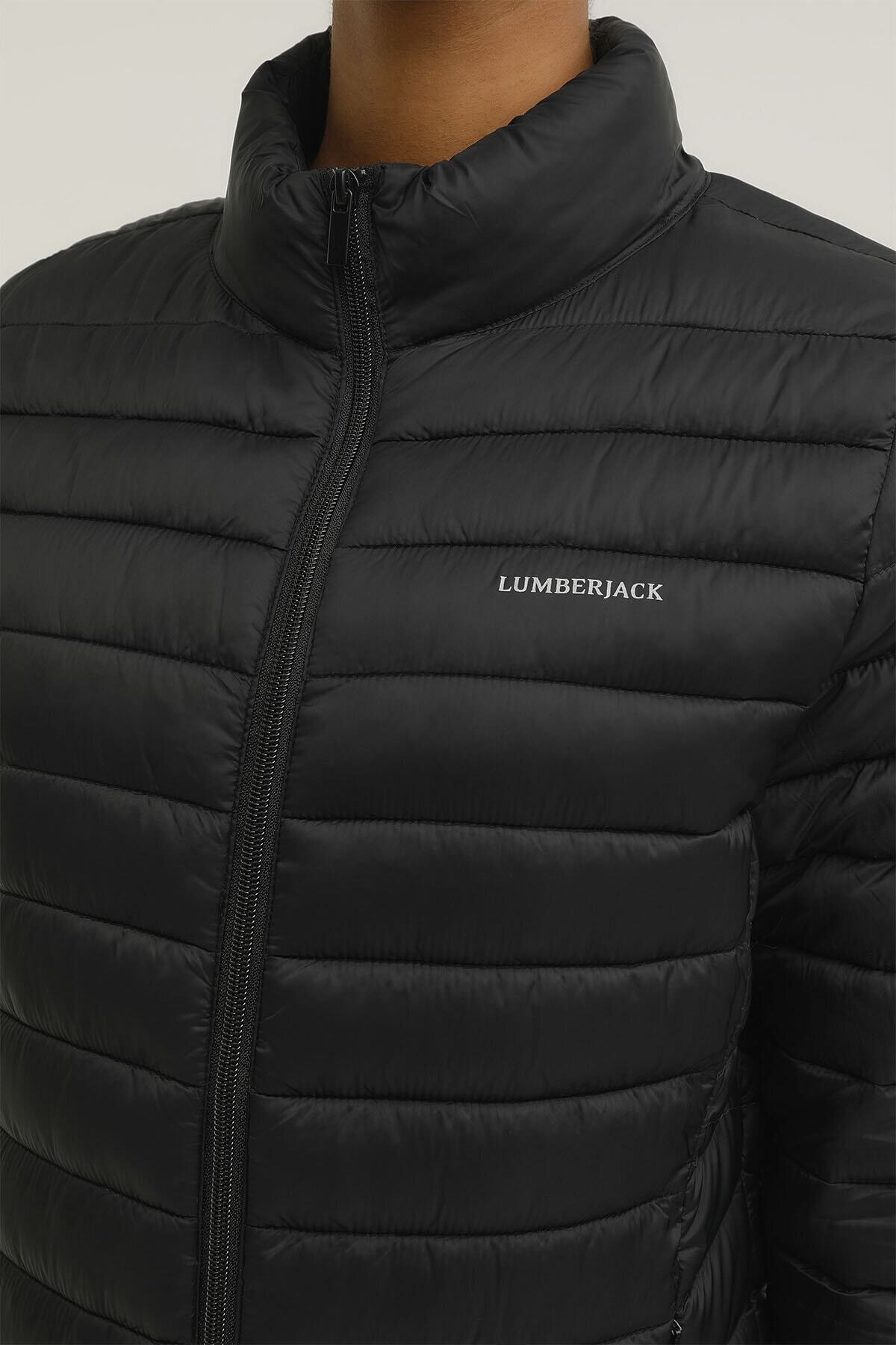 Lumberjack  W-sn28 Basıc Padded Coat Sıyah Kadın Mont - Görsel 4