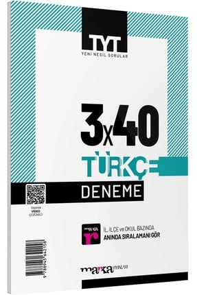 Marka Yks Tyt Türkçe 3x40 Deneme MARKA009