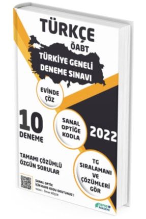 2022 Öabt Türkçe Öğretmenliği Türkiye Geneli 10 Deneme Yayınları 9786057114150