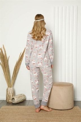 Kadın Pijama Takımı Polar Yumuşacık Soft Kış Ev Giyimi Malu75 MALU75
