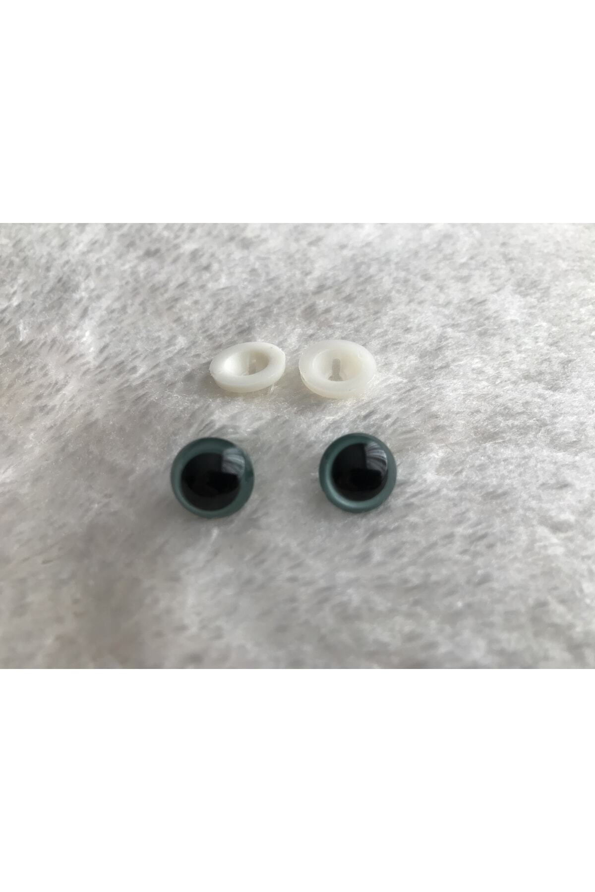 TRENDHOBİEVİ Amigurumi Vidalı Renkli Göz - Turkuaz Mavisi - 12 Mm