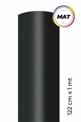 Mat Siyah Yapışkanlı Folyo 122 cm X 1 mt ECCE253-843