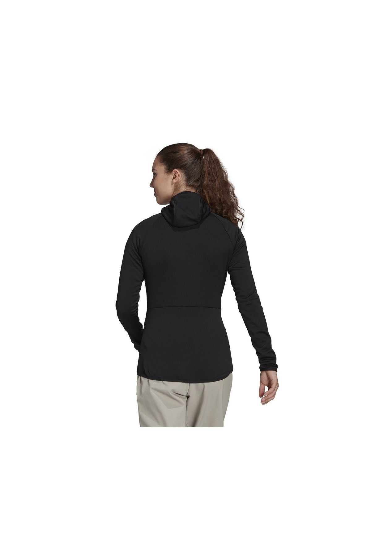 adidas ژاکت پشمی زنانه W Txfloocelt Hj در فضای باز GI7168 مشکی